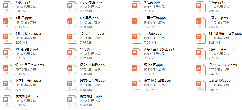部编版语文 一年级（上册）生字笔顺教学课件PPT（配音自动播放）推荐