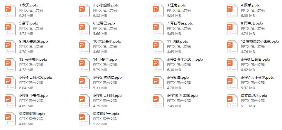 部编人教版语文一年级（上册）生字教学课件完整版