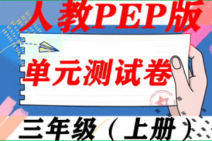 人教PEP版 3年级英语上册 综合素质达标单元试卷及期中期末卷（二）附参考答案