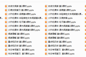 统编版语文六年级（下册）小升初期末复习课件PPT