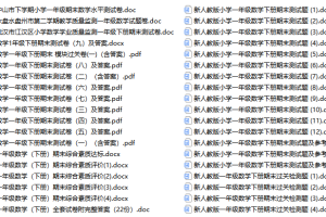 人教版小学一年级数学（下册）期末评估测试卷（含答案）29份