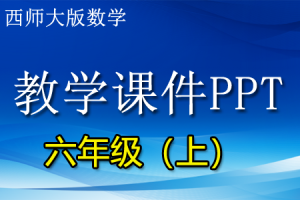 西师大版小学数学六年级（上册）精品教学课件PPT