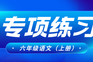 六年级上册语文期末复习资料（期末考试）【专项练习】合集下载